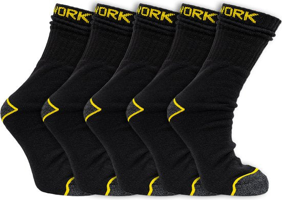 "Zwarte heren werksokken - 5 paar - Maat 43-46"
Productnaam in het Engels: "Black Men's Work Socks"