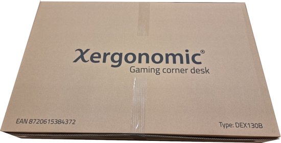 Xergonomic Gaming Corner Desk - Computer Table - Gaming Desk - 130cm x 130cm x 96.5 cm - Black
Xergonomic Gaming Corner Desk