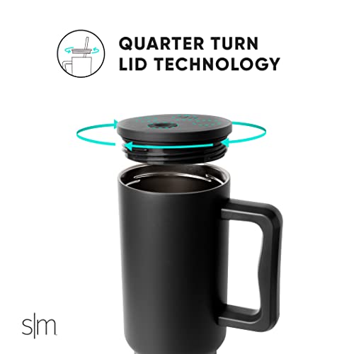 Simple Modern 40 oz Tumbler with Handle and Straw Lid | Insulated Cup Reusable Stainless Steel Water Bottle Travel Mug Cupholder Friendly | Gifts for Women Him Her | Trek Collection | Lavender Mist