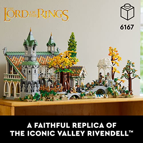 LEGO Icons The Lord of The Rings: Rivendell 10316 Building Model Kit for Adults, Construct and Display a Middle-Earth Valley with 15 Minifigures, A Great Graduation Gift for Fans and Movie-Lovers