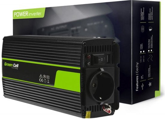 "1000W (500W continuous) DC 12V to AC 230V Power Inverter Converter with USB"

Product name in English: "1000W 500W DC 12V to AC 230V Power Inverter Converter with USB"