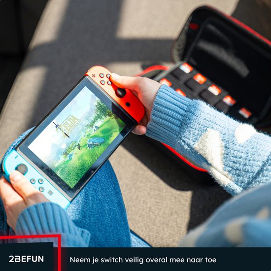 "2BEFUN® Nintendo Switch Case inclusief Screenprotector - Zwart - Geschikt voor Nintendo Switch - Hoes en Accessoires - Cadeau voor mannen en vrouwen"

Productnaam in het Engels: 2BEFUN Nintendo Switch Case