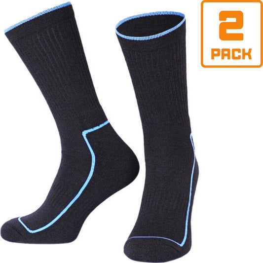 "2 Pairs of 94activewear Men's Merino Wool Socks - Size 40/45 - Thermal Merino Wool Socks - Hiking Socks - Outdoor Socks - 40% Merino Wool - Warm & Dry Feet - Black"

Product Name in English: 94activewear Merino Wool Socks