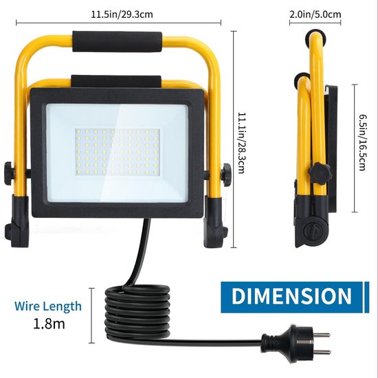 "Aigostar 13VRS LED Werklamp - Bouwlamp - IP44 Stootvast - 50W 4500lm - 6500K Daglicht wit - incl. 180cm Aansluitstekker" kan herschreven worden als "Aigostar 13VRS LED Werklamp - Bouwlamp - IP44 Stootvast - 50W 4500lm - 6500K Daglicht wit - inclusief 180cm Aansluitstekker".

De Engelse productnaam zonder leestekens eromheen is "Aigostar 13VRS LED Worklamp - Construction Lamp - IP44 Impact Resistant - 50W 4500lm - 6500K Daylight White - including 180cm Power Plug".