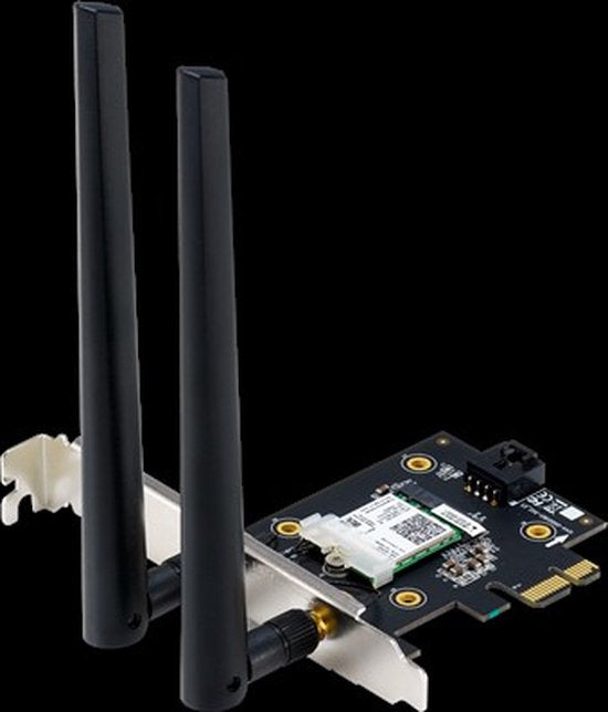 ASUS PCE-AX3000 Draadloze Netwerkadapter met Wifi 6, Bluetooth en 3000 Mbps

ASUS PCE-AX3000