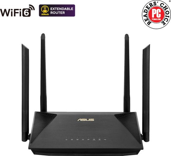 ASUS RT-AX53U - High-Speed WiFi 6 Router - 4G/5G Ready - AX1800 Performance