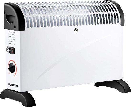 "Auronic Electric Convector Heater - 750/1250/2000 Watts - Adjustable Thermostat - White"

Product Name in English: Auronic Electric Convector Heater