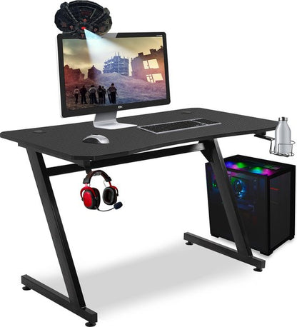 Ultimate Bayt Gaming Desk - Sleek Black Computer Table - 105 x 55 x 75 cm - Perfect for Gamers