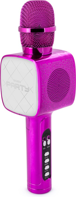Bigben Party Karaoke Microphone for Kids - With LED + Bluetooth - Pink

Bigben Party Karaoke Microphone for Kids