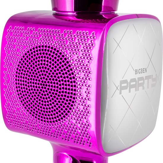 Kids' Ultimate Party Karaoke Microphone - LED Lights & Bluetooth - Pink