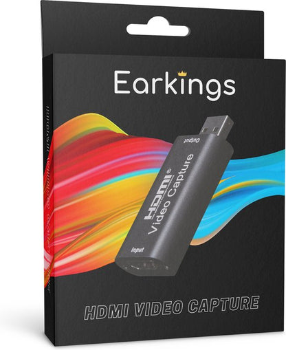 Video Capture Card HDMI to USB - Compatible with PlayStation, Xbox, Nintendo, Windows, MAC - Game Capture by EarKings

EarKings Game Capture