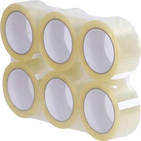 Premium Clear Packing Tape - Heavy Duty - 50mm x 66m - 6 Rolls for Secure Sealing