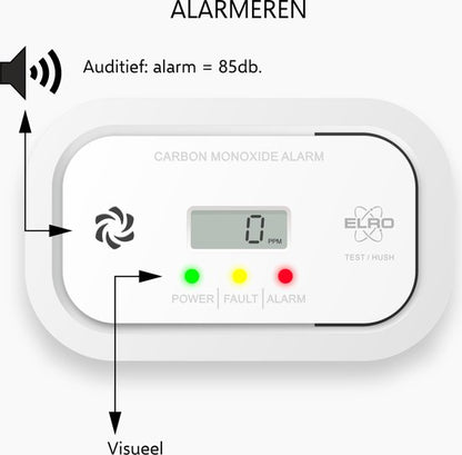 "ELRO FC5003 Koolmonoxidemelder met 10-jarige sensor en display - CO-melder voldoet aan Europese Norm EN50291" kan worden herschreven als: "ELRO FC5003 Koolmonoxidemelder met 10-jarige sensor en display - Voldoet aan Europese Norm EN50291".

De Engelse productnaam zonder leestekens eromheen is: "ELRO FC5003 Carbon Monoxide Detector with 10-year Sensor and Display - Complies with European Standard EN50291".