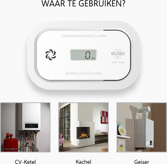 "ELRO FC5003 Koolmonoxidemelder met 10-jarige sensor en display - CO-melder voldoet aan Europese Norm EN50291" kan worden herschreven als: "ELRO FC5003 Koolmonoxidemelder met 10-jarige sensor en display - Voldoet aan Europese Norm EN50291".

De Engelse productnaam zonder leestekens eromheen is: "ELRO FC5003 Carbon Monoxide Detector with 10-year Sensor and Display - Complies with European Standard EN50291".