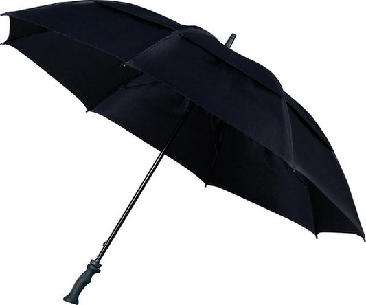 Falcone - Ultra-Durable Storm Umbrella - Extra Large 130 cm - Black