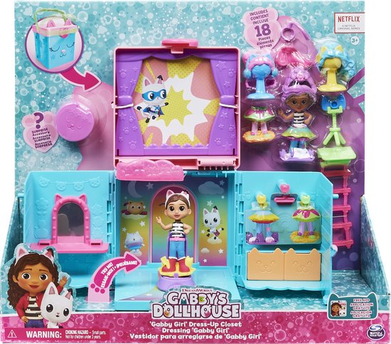 "Gabby's Dollhouse - Gabby's Dressing Room Playset with Accessories and Unique Gabby Figure"

Productnaam in het Engels: Gabby's Dressing Room Playset