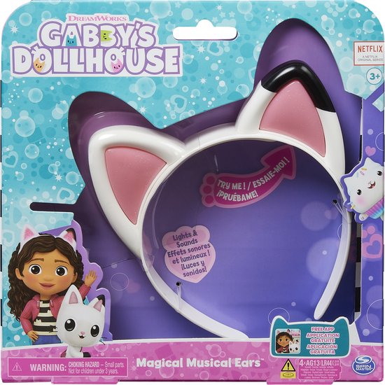 Gabby's Dollhouse - Cat Ears Headband - With Lights, Music, and Sounds - Gabby's Dollhouse - Gabby's Dollhouse

Cat Ears Headband with Lights Music and Sounds