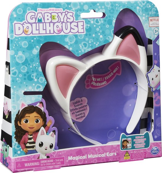 Gabby's Dollhouse - Cat Ears Headband - With Lights, Music, and Sounds - Gabby's Dollhouse - Gabby's Dollhouse

Cat Ears Headband with Lights Music and Sounds