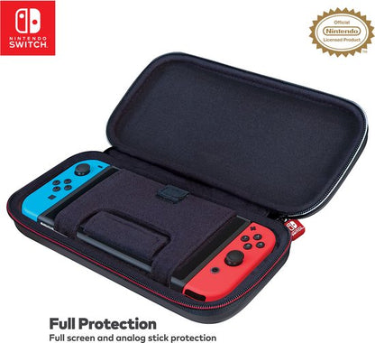 Natuurlijk! Hier is een herschreven versie van de titel in het Engels:

**"Officially Licensed Game Traveler Protective Case - Premium Console Cover for Nintendo Switch - Sleek Black"**

Deze titel benadrukt de officiële licentie, de beschermende functie, en de premium kwaliteit van de hoes, terwijl het ook de kleur en het doel (Nintendo Switch) duidelijk maakt.