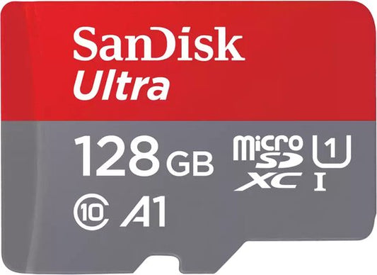 Sandisk MicroSDXC Ultra 128GB Geheugenkaart (140mb/s C10 - SDA UHS-I)

SanDisk MicroSDXC Ultra 128GB Memory Card