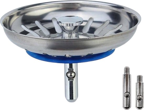 "80mm Kitchen Sink Drain Stopper - Drain Plug - Basket Plug - Universal - Sink Strainer - Plunger - Strainer - Sink Plug - 1 Piece - Stainless Steel"

Kitchen Sink Drain Stopper