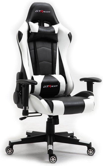 GTRacer Pro Gaming Chair - Ergonomic Office Chair - Adjustable - Black/White

GTRacer Pro Gaming Chair