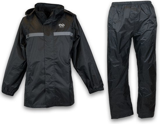 Infinity Goods Rain Suit - Men & Women - Size M - Waterproof & Breathable - Reflective - Black

Infinity Goods Rain Suit