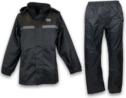 Infinity Goods Rain Suit - Men & Women - Size M - Waterproof & Breathable - Reflective - Black

Infinity Goods Rain Suit