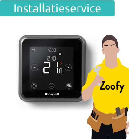 "Honeywell Thermostat Installation - By Zoofy in collaboration with bol.com - Installation Appointment Scheduled within 1 Business Day"

English product name: Honeywell Thermostat