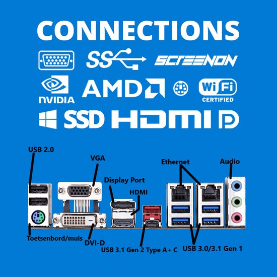 Intel Complete Desktop PC | Intel Core i5 | 16 GB RAM | 512GB SSD | DVD+RW | Windows 11 Pro | Business Office Multimedia Computer