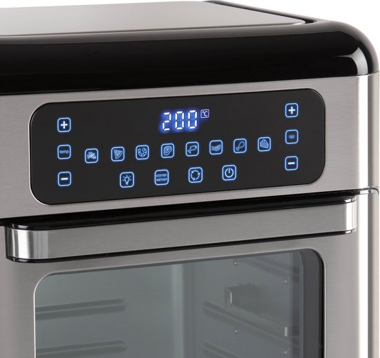 "Inventum GF1200HLD - Airfryer Oven - Hot Air Fryer - 12 Liters - 8 Programs - 5 Accessories - 80 to 200°C - 1500 Watts - Black/ Stainless Steel"

Inventum GF1200HLD Airfryer Oven
