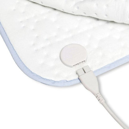 Inventum HN197V Electric Underblanket - Separate Foot Zone - Single Size 160x80 cm - Anti-Allergy & Antibacterial Fleece - White