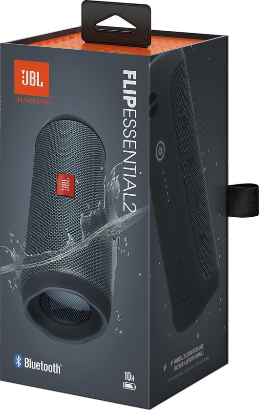 Natuurlijk! Hier is een herschreven versie van de titel in het Engels:

"JBL Flip Essential 2 - Powerful Bluetooth Speaker - Sleek Black"

Deze titel benadrukt de kracht van de speaker en de stijlvolle kleur, wat het aantrekkelijker maakt voor potentiële klanten.