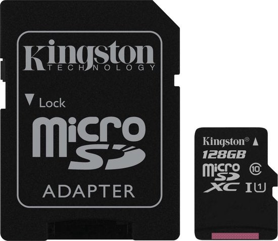 Natuurlijk! Hier is een herschreven versie van de producttitel in het Engels:

"Kingston 128GB High-Speed Micro SDXC Class 10 UHS-I Flash Card - Ultra-Fast 45MB/s Read Speed, Single Pack (No Adapter)"

Deze titel benadrukt de snelheid en capaciteit van de kaart, wat belangrijke voordelen zijn voor klanten.