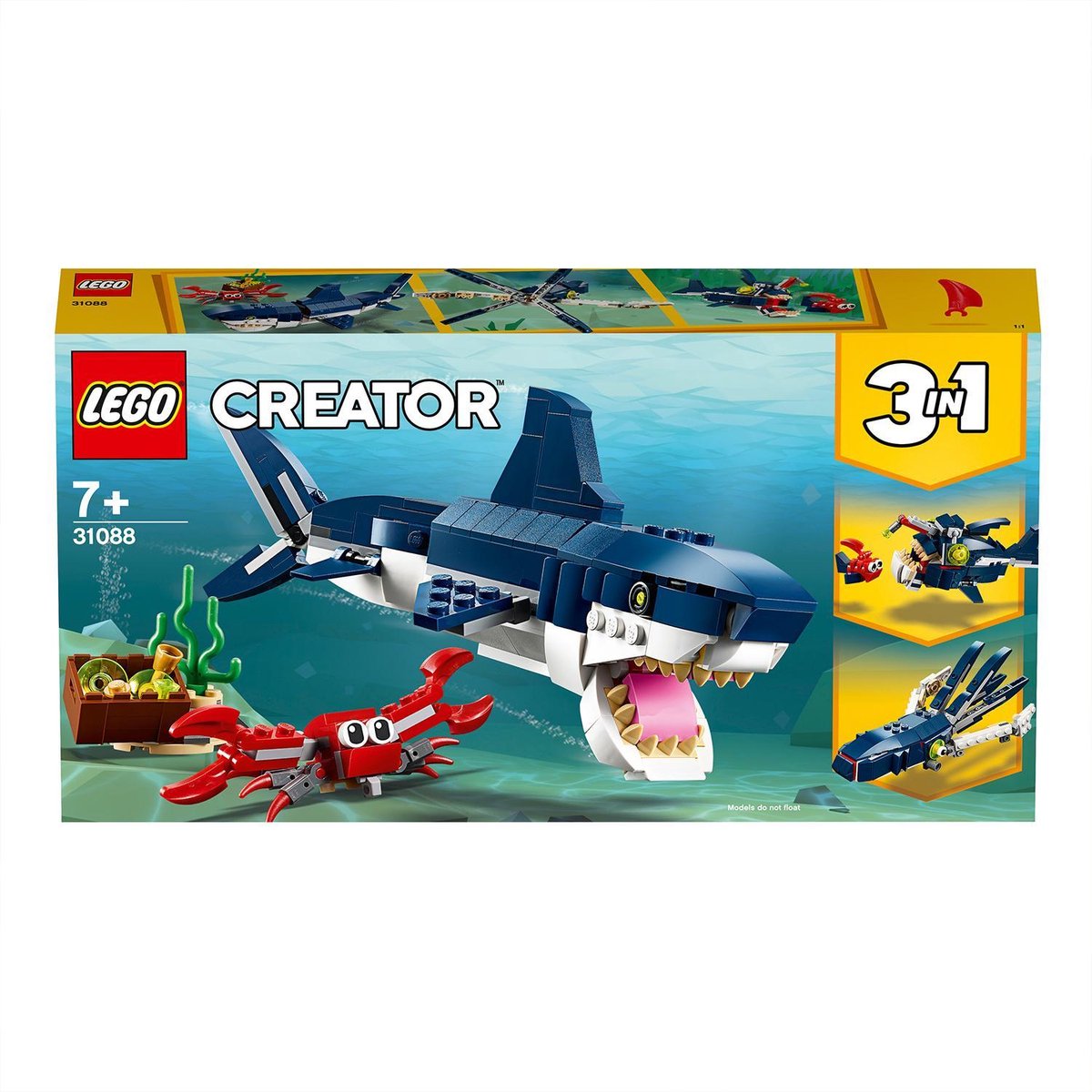 Deep Sea Creatures LEGO Creator - 31088

Deep Sea Creatures LEGO Creator