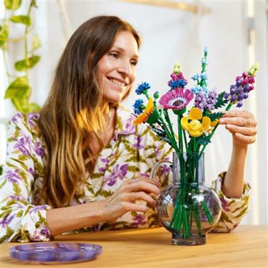 LEGO Icons Wild Flowers Bouquet Building Set for Adults, Botanical Collection - 10313
