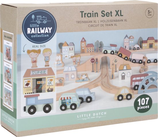 "Little Dutch Train Set XL - Starter Kit FSC"

Productnaam in het Engels: Little Dutch Train Set XL Starter Kit FSC