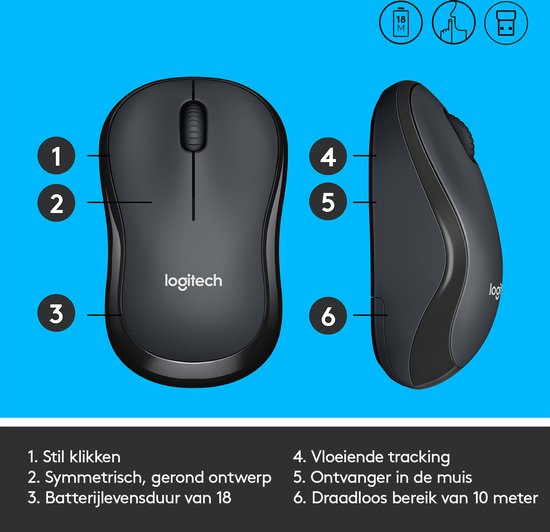 Logitech M220 Silent Wireless Mouse - Grey

Logitech M220 Silent Wireless Mouse Grey