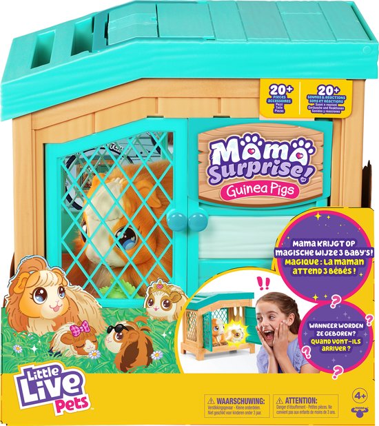 "Mama Surprise Cavia - Interactieve knuffel met 3 baby's" 
"Mama Surprise Guinea Pig - Interactive Plush with 3 Babies"