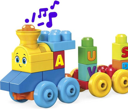 "Muzikale ABC-trein van MEGA Bloks - 50 blokken met geluid - Bouwstenen met geluiden"

Productnaam in het Engels: "MEGA Bloks ABC Musical Train"