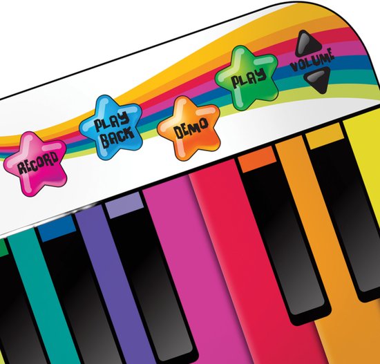 N-GEAR Piano Dance Mat XXL - Interactive Playmat - 42 x 180 cm