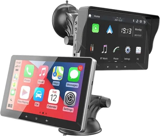 Navigation system 7 Inch Compatible with Apple CarPlay (Wireless) and Android Auto - 2023 Model Car Radio - Universally Suitable for all Cars
