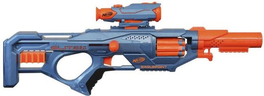 "NERF Elite 2.0 Eaglepoint RD 8 - Blaster" kan worden herschreven als "NERF Elite 2.0 Eaglepoint RD 8 Blaster - Verbeterde Schietervaring".

De Engelse productnaam zonder leestekens is "NERF Elite 2.0 Eaglepoint RD 8 Blaster".