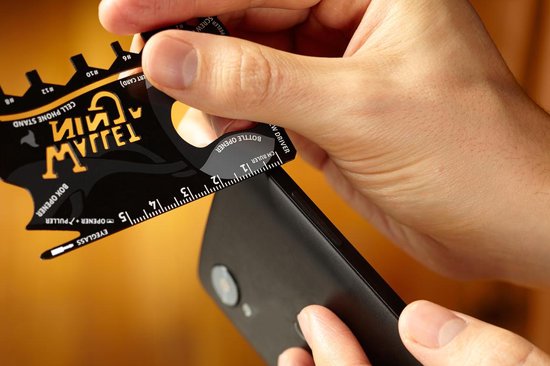 18-in-1 Wallet Ninja Credit Card Tool - Compact and Versatile Tool for Your Wallet

Product Name in English: Wallet Ninja