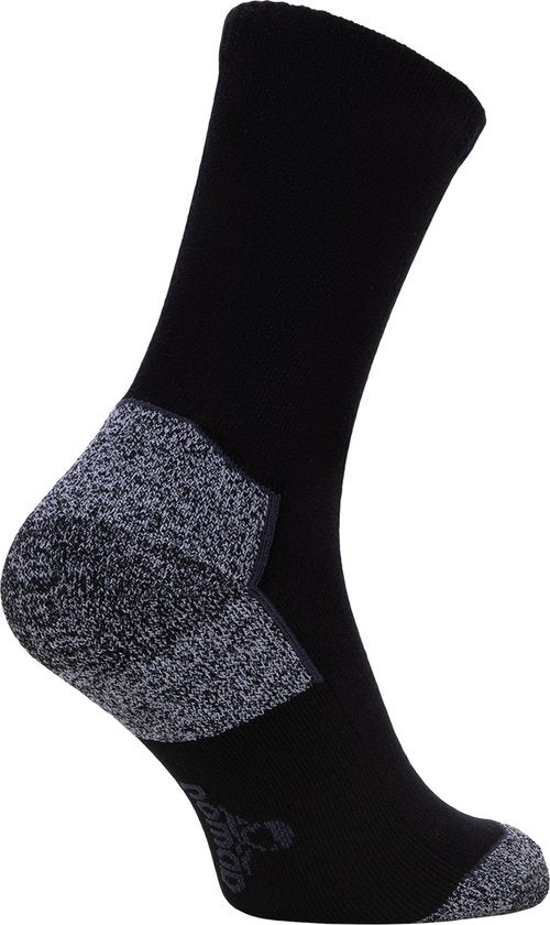 NOMAD® 3-Pack Seamless Hiking Socks | Organic Cotton | Anti-Odor | Medium Cushion | Unisex | Size 39-42 | Black