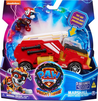 Mighty PAW Patrol Fire Truck with Marshall Figure - Lights & Sounds