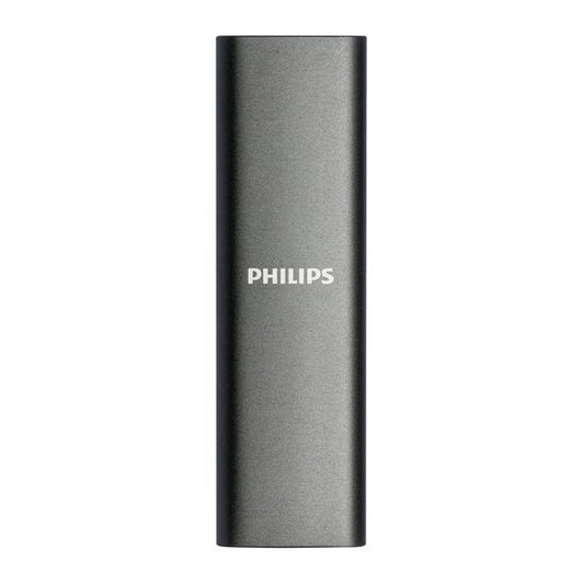 "Philips Portable SSD 1TB - SATA Ultra Speed USB-C - USB 3.2 - Read up to 540MB/s" can be rewritten as: "Philips Portable SSD 1TB with SATA Ultra Speed USB-C & USB 3.2 - Read speeds up to 540MB/s."

The English product name without punctuation marks would be: Philips Portable SSD 1TB SATA Ultra Speed USB-C USB 3.2.