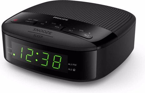 "Philips TAR3205 - Digitale Klokradio - Zwart" 

"Philips TAR3205 Digital Clock Radio Black"