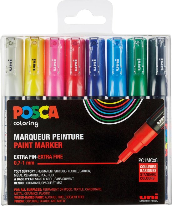 "Assorted Colors Posca Marker Set 1MC"