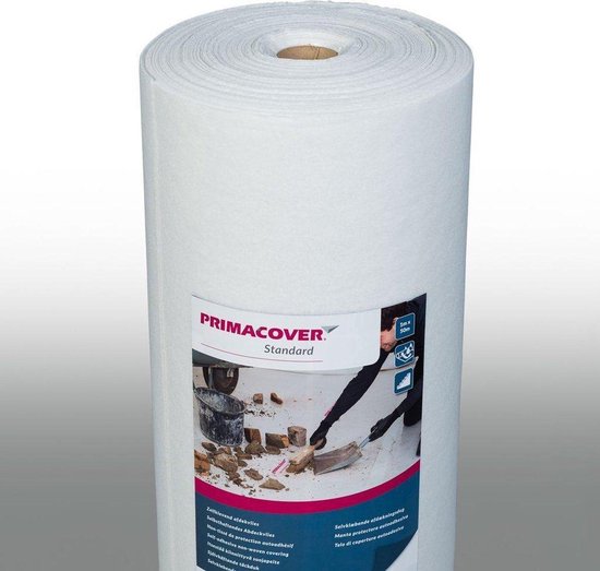 PrimaCover Standard self-adhesive protective fleece 25x0.6m 180G/M - 900033